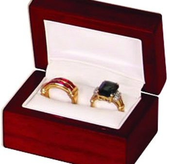 M&M WR5-RW Rosewood Double Ring Box on Sale