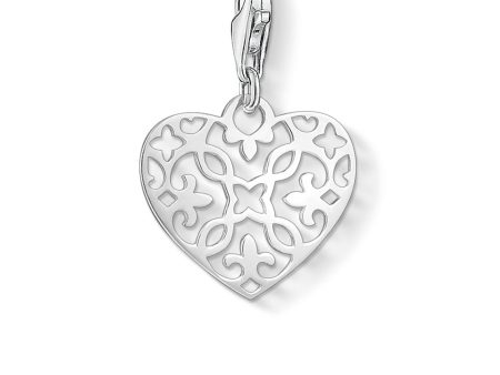 Sterling Silver Thomas Sabo Charm Club Arabesque Heart For Discount