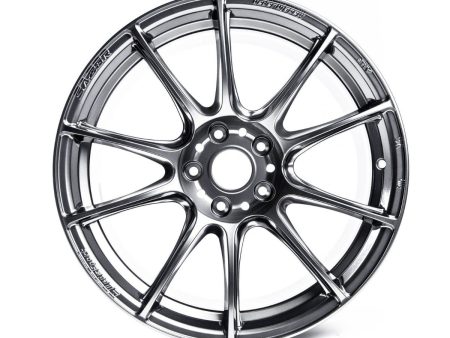 WedsSports SA-25R Platinum Silver Black 18x9.5 5x114.3 +38mm Offset Cheap