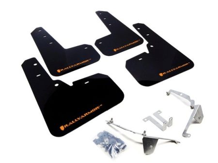 Rally Armor UR Mudflaps Black Urethane Orange Logo 2013-2017 Crosstrek XV Online