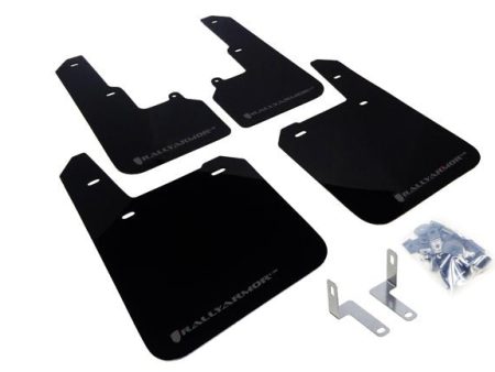 Rally Armor UR Mudflaps Black Urethane Grey Logo 2015-2019 Outback on Sale