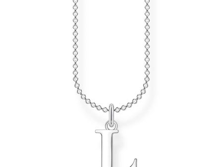 Sterling Silver Thomas Sabo Charm Club Initial L Necklace 38-45cm Online Sale