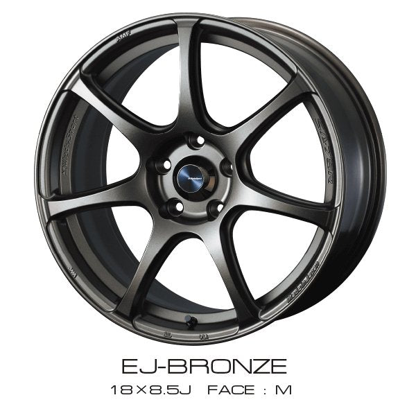 WedsSports SA-75R EJ Bronze 18x8.5 5x114.3 +35mm Offset Cheap