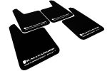 Rally Armor Universal MSpec Mudflaps Black Urethane White Logo Sale