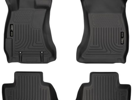 Husky Liners WeatherBeater Front & 2nd Seat Floor Liners 2012-2016 Impreza   2015-2021 WRX   2015-2021 STI   2013-2015 XV Crosstrek Hot on Sale