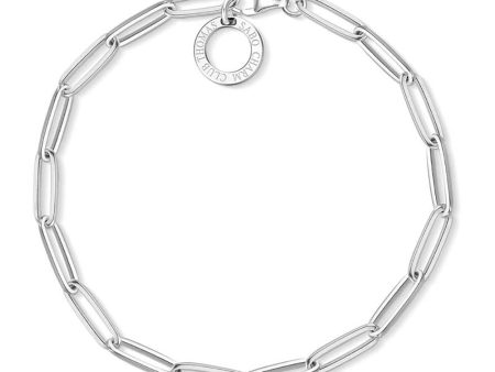 Sterling Silver Thomas Sabo Charm Club Silver Long Link Bracelet 18.5cm Online Sale