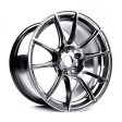 WedsSports SA-25R Platinum Silver Black 18x9.5 5x114.3 +38mm Offset Cheap