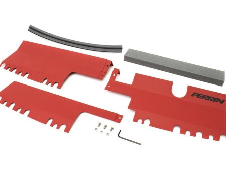 Perrin 3pc Radiator Shroud Red 2015-2021 WRX   2015-2021 STI Online Hot Sale