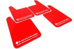 Rally Armor Universal MSpec Mudflaps Red Urethane White Logo Fashion