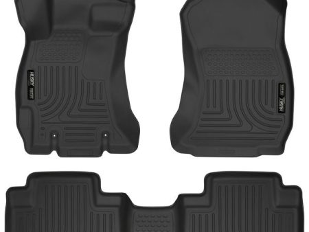 Husky Liners WeatherBeater Front & 2nd Seat Floor Liners 2014-2018 Forester Fashion