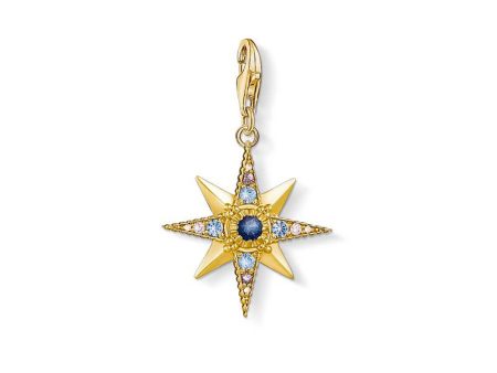 Gold Plated Sterling Silver Thomas Sabo Charm Club Zirconia Star Discount