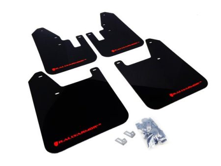 Rally Armor UR Mudflaps Black Urethane Red Logo 1998-2002 Forester Fashion