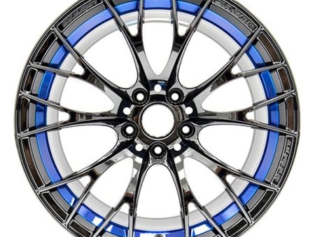 WedsSport SA-20R Blue Light Chrome 18x9.5 5x100 +45mm Offset Hot on Sale