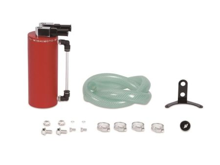 Mishimoto Universal Aluminum Oil Catch Can Small Red For Discount