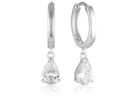 Georgini Sterling Silver Pia Hoop Earrings Hot on Sale