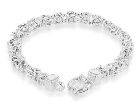 Stering Silver 19cm Fancy Patterned Boltring Bracelet Online