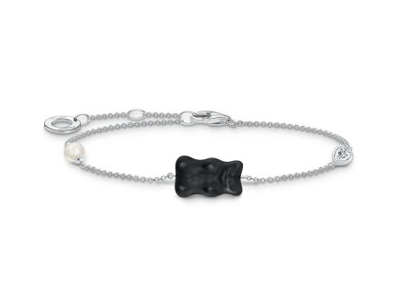 Thomas Sabo Sterling Silver Haribo Black Bear 16-19cm Bracelet Cheap