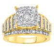 9ct Yellow Gold 2 Carat Diamond Ring Online