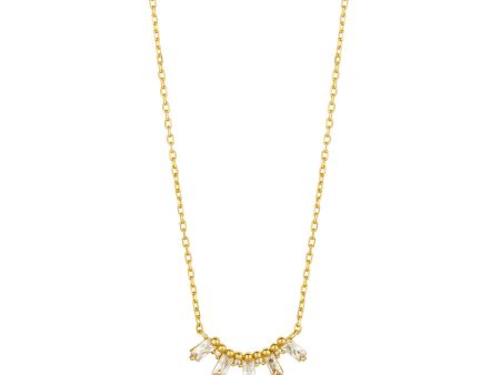 Ania Haie Sterling Silver & Gold Plated Glow Getter Solid Bar Necklace on Sale