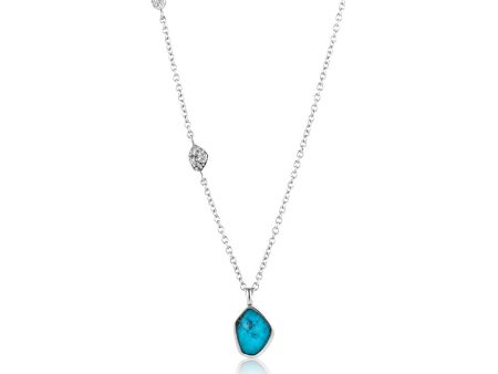 Ania Haie Sterling Silver Mineral Turquoise Pendant Necklace For Discount