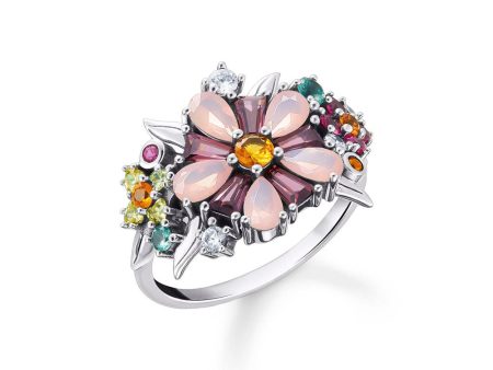 Thomas Sabo Sterling Silver Magic Garden Floral Ring Cheap