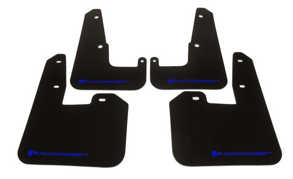 Rally Armor UR Mudflaps Black Urethane Blue Logo 2011-2014 WRX Sedan   2011-2014 STI Sedan Online Hot Sale