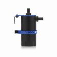 Mishimoto Universal Baffled Oil Catch Can Black w  Blue Insert Online Hot Sale