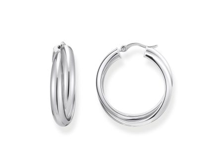 Thomas Sabo Sterling Silver Essential Intertwined 27mm Hoop Earring Online Sale