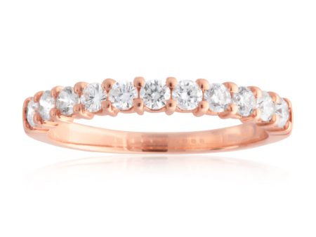 18ct Rose Gold Ring With 1 2 Carats Of Diamonds Hot on Sale