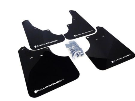 Rally Armor UR Mudflaps Black Urethane White Logo 2009-2013 Forester   2009-2013 FXT For Sale