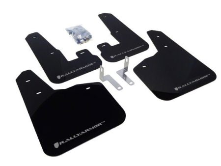 Rally Armor UR Mudflaps Black Urethane Silver Logo 2010-2013 Legacy   2010-2012 LGT For Cheap