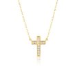 Georgini Gold Plated Sterling Silver Zirconia Spiritus Pendant On Chain on Sale