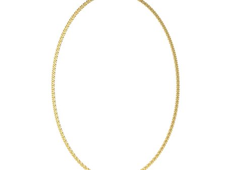 Guess Men s Jewellery Gold Plated Stainless Steel 8mm Textured Hook Chain on Sale