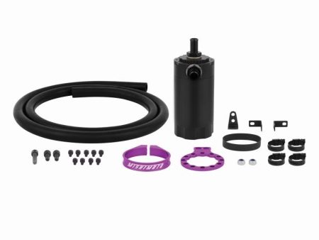 Mishimoto Universal Baffled Oil Catch Can Black w  Purple Insert Cheap