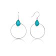 Ania Haie Sterling Silver Turquoise Hoop Earrings For Cheap