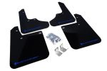 Rally Armor UR Mudflaps Black Urethane Blue Logo 2008-2011 Impreza   2008-2010 WRX For Cheap