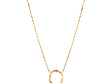 Ania Haie Gold Plated Sterling Silver Twister Swirl Necklace Supply