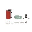 Mishimoto Universal Aluminum Oil Catch Can Large Red Hot on Sale