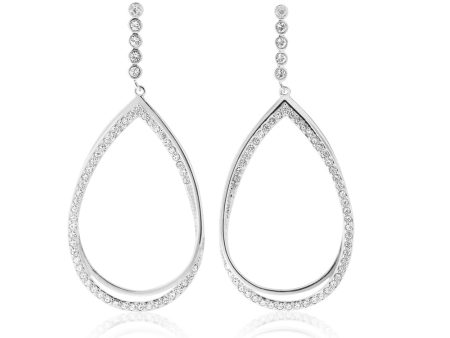 Sterling Silver 1x Diamond and Zirconia Stud Drop Earrings Cheap