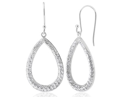 Sterling Silver 1x Diamond and Zirconia Drop Earrings Online now