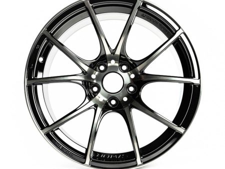 WedsSport SA-10R Zebra Black Bright 18x9.5 5x114.3 +38mm Offset Online Hot Sale