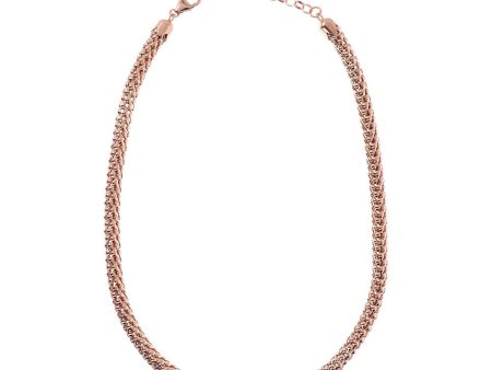 Bronzallure Purezza Rose Gold Plated Coreana 45.7cm Chain on Sale