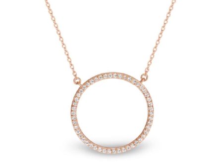 Georgini Sterling Silver Rose Gold Plated Cubic Zirconia Virgo Pendant On Chain Hot on Sale