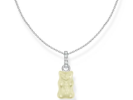 Thomas Sabo Sterling Silver Haribo Pineapple White Bear Pendant On 40-5cm Chain Online now