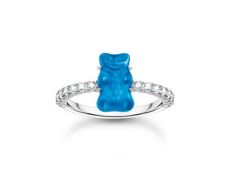 Thomas Sabo Sterling Silver Haribo Cubic Zirconia Blueberry Blue Bear Ring Online