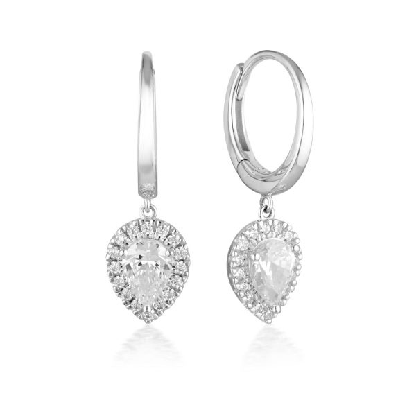 Georgini Luxe Sterling Silver Zirconia Splendore Earrings Online Sale