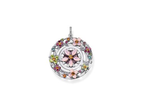 Thomas Sabo Sterling Silver Magic Round Flower Pendant For Discount