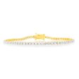 9ct Yellow Gold 1 Carat Natural Diamond 18cm Bracelet Cheap