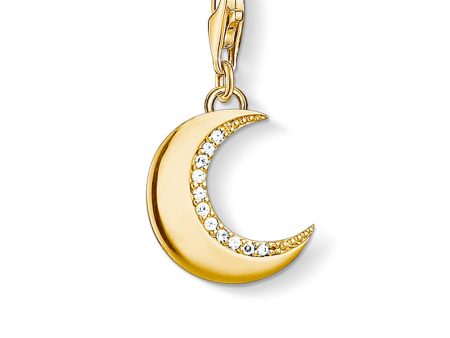 Gold Plated Sterling Silver Thomas Sabo Charm CLub Moon Online Hot Sale