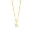 9ct Yellow Gold 1 6 Carat Diamond Pendant For Discount